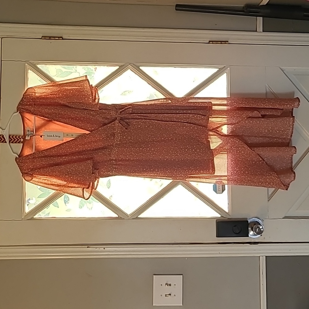 Hi/Lo Midi Wrap Dress